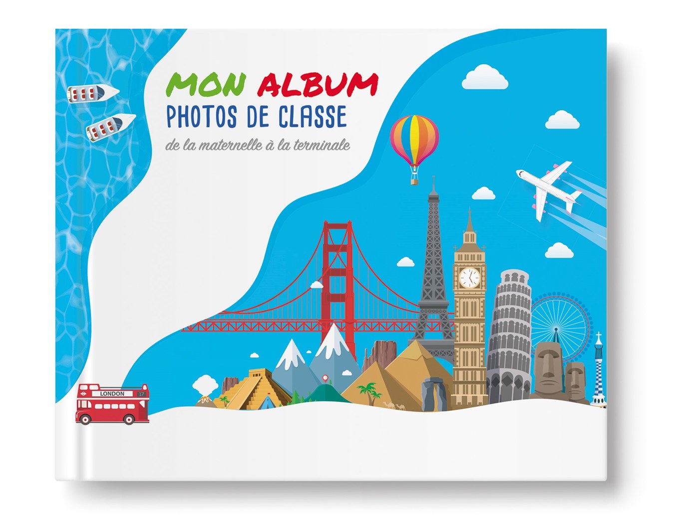 Couverture de « Mon album photos de classe, de la maternelle à la terminale »